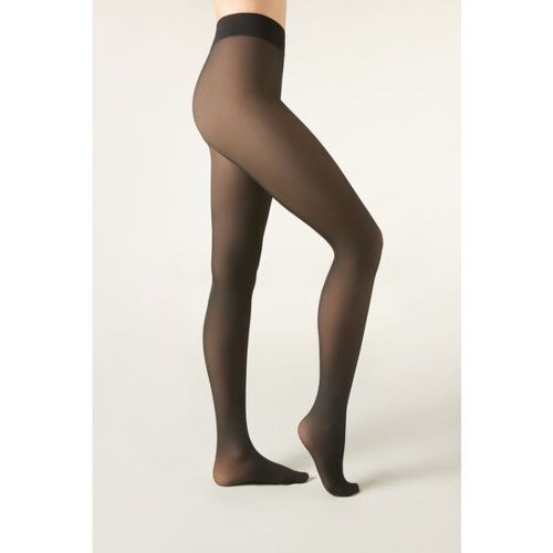 Collant polaire effet transparent 120 deniers Taille M - Calzedonia - Modalova