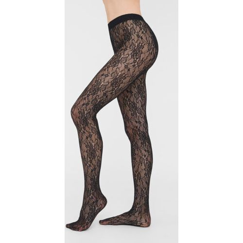 Collant en Dentelle à Fleurs Taille L - Calzedonia - Modalova