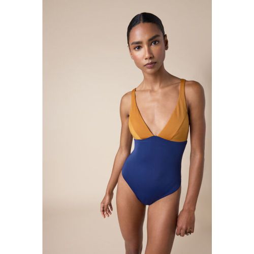 Maillot de Bain Une Pièce Royal Bicolor Taille L - Calzedonia - Modalova