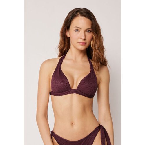 Haut de Maillot de Bain Triangle Rembourré Precious Jacquard Taille S / 2 - Calzedonia - Modalova