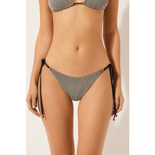 Bas de maillot brésilien Golden Stripes Taille M - Calzedonia - Modalova