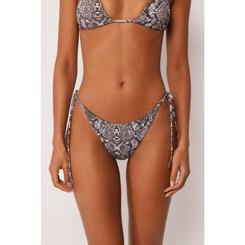 Bas de Maillot Brésilien Lanières Classic Snake Taille M - Calzedonia - Modalova