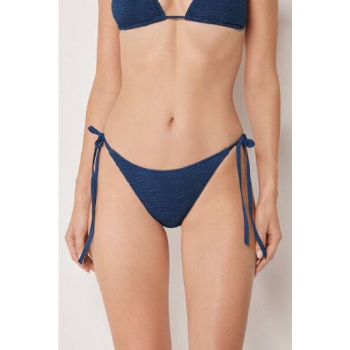 Bas de maillot à lanières Crinkle Waves Taille L - Calzedonia - Modalova