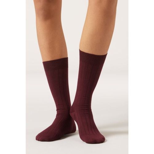 Chaussettes Mi-hautes Côtelées Taille TAILLE UNIQUE - Calzedonia - Modalova