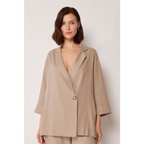 Blazer coupe ample avec lin Taille S-M - Calzedonia - Modalova