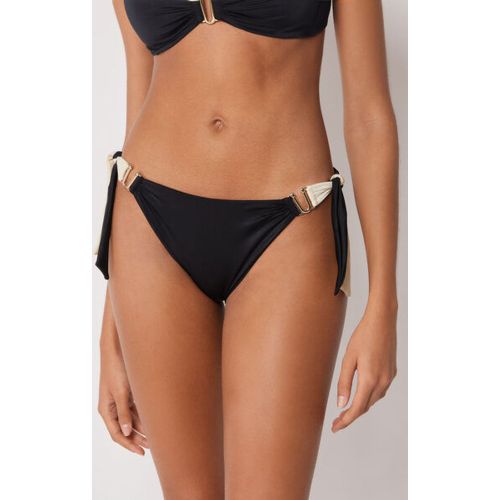 Bas de Maillot de Bain avec nœuds Elegant Bicolore Taille L - Calzedonia - Modalova