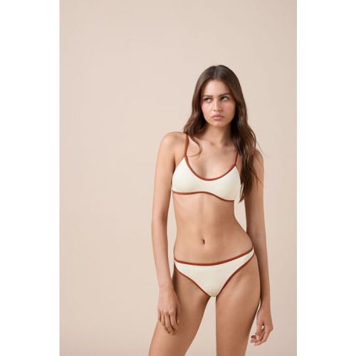 Haut de maillot brassière Bicolor Piping Taille L / 4 - Calzedonia - Modalova
