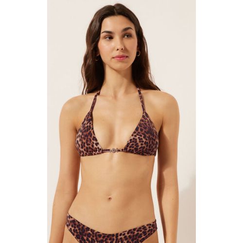 Haut de maillot triangle Brown Animalier Taille L / 4 - Calzedonia - Modalova