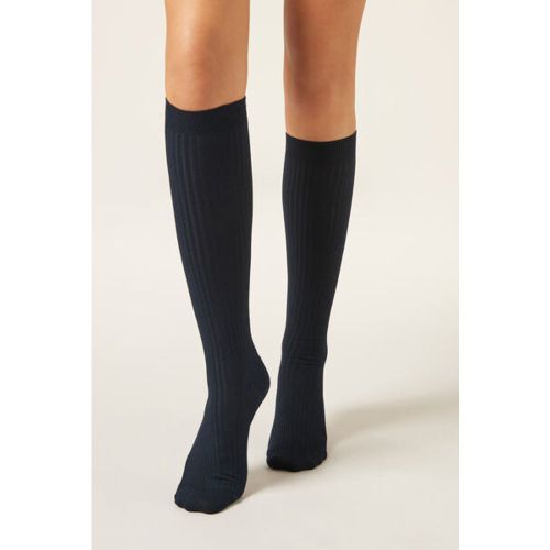 Chaussettes longues en cachemire côtelées Taille 39-41 - Calzedonia - Modalova