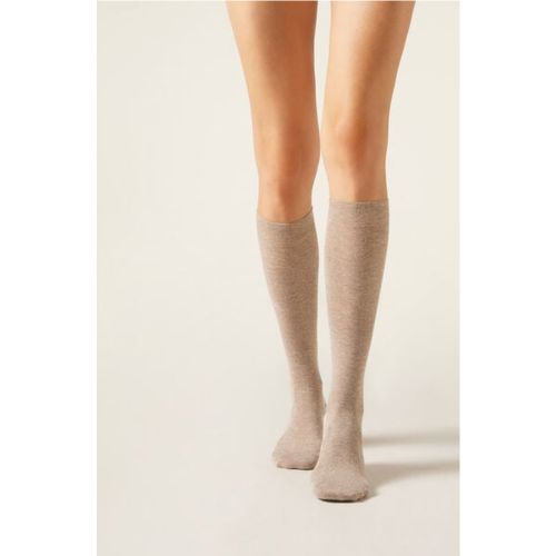 Chaussettes Hautes en Cachemire et avec Paillettes Taille TAILLE UNIQUE - Calzedonia - Modalova
