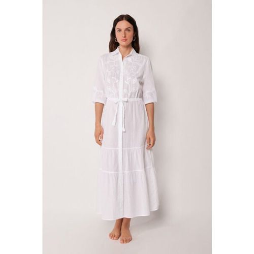 Robe longue brodée Taille M-L - Calzedonia - Modalova