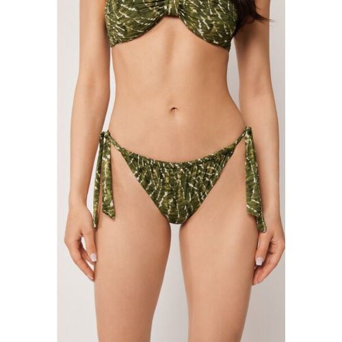 Bas de Maillot de Bain avec Nœuds Natural Tie-Dye Taille M - Calzedonia - Modalova
