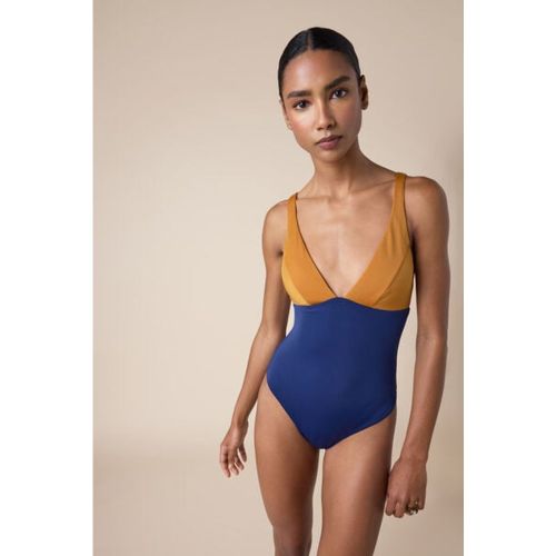 Maillot de Bain Une Pièce Royal Bicolor Taille L - Calzedonia - Modalova