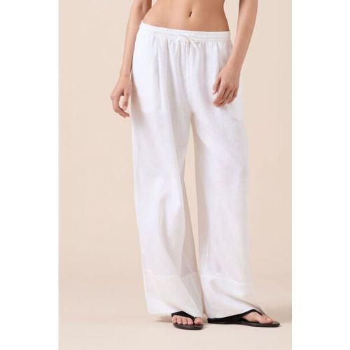 Pantalon Palazzo en Lin et Viscose Taille L - Calzedonia - Modalova
