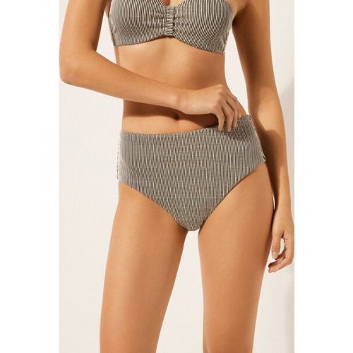 Bas de maillot montant Golden Stripes Taille L - Calzedonia - Modalova