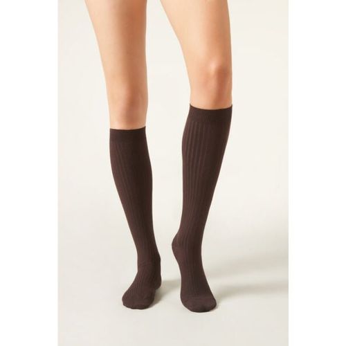 Chaussettes longues en cachemire côtelées Taille 36-38 - Calzedonia - Modalova