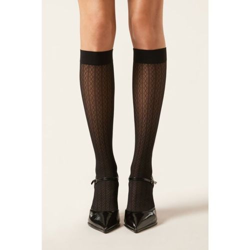 Chaussettes hautes à losanges Taille TAILLE UNIQUE - Calzedonia - Modalova