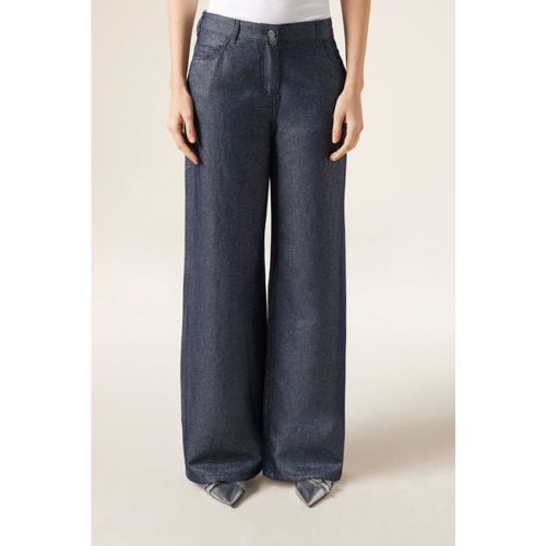 Jean Palazzo Ultralight Glitter Taille L - Calzedonia - Modalova