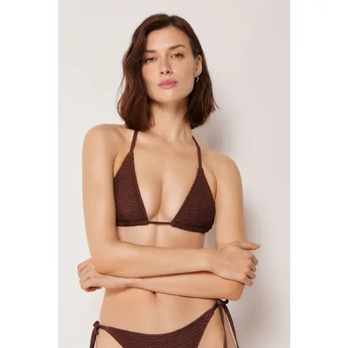 Haut de maillot triangle à rembourrage amovible Crinkle Waves Taille M / 3 - Calzedonia - Modalova