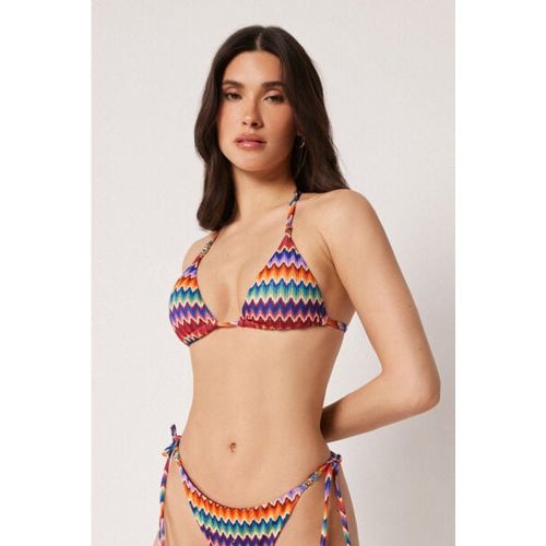 Haut de Maillot de Bain Triangle Vibrant Chevron Taille L / 4 - Calzedonia - Modalova