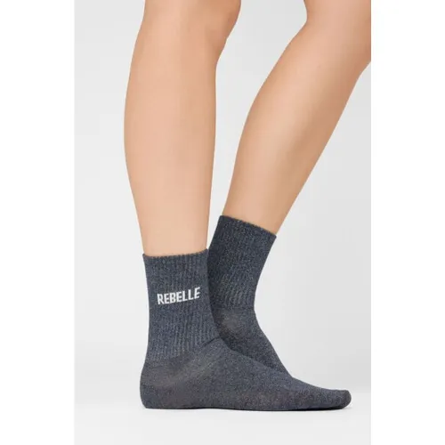 Chaussettes à paillettes avec inscription Taille TAILLE UNIQUE - Calzedonia - Modalova