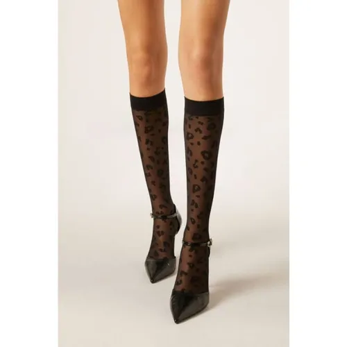 Mis-Bas Voile à Motif Fantaisie Animalier Taille TAILLE UNIQUE - Calzedonia - Modalova