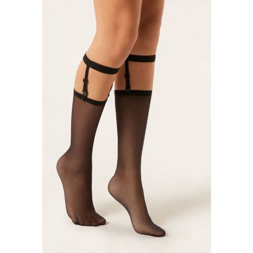 Chaussettes Hautes avec Porte-Jarretelles Taille TAILLE UNIQUE - Calzedonia - Modalova