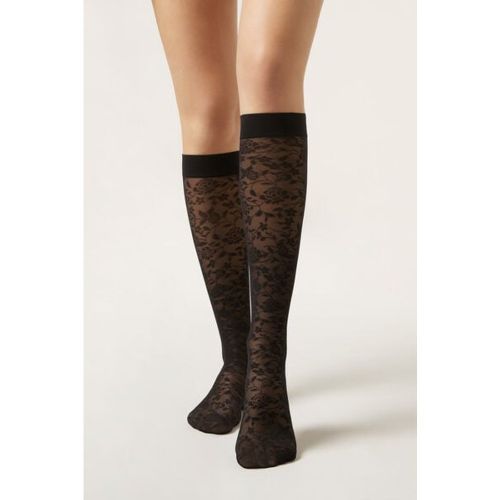 Chaussettes Hautes en Dentelle Taille TAILLE UNIQUE - Calzedonia - Modalova