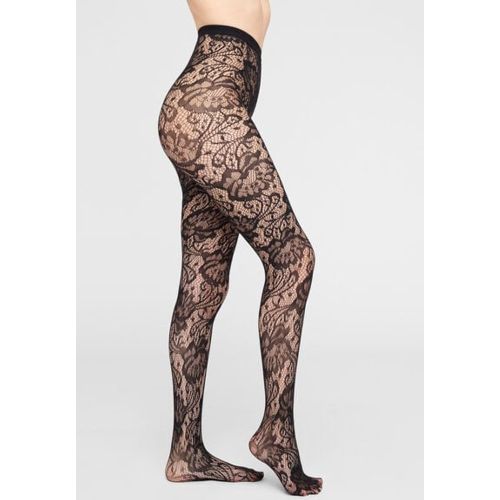 Collant en résille fleurie Taille M/L - Calzedonia - Modalova