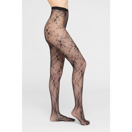 Collant en dentelle florale Taille XS/S - Calzedonia - Modalova