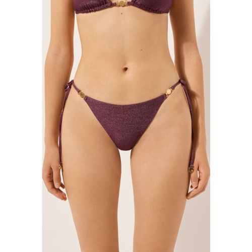 Bas de maillot brésilien à lanières Golden Glow Taille S - Calzedonia - Modalova