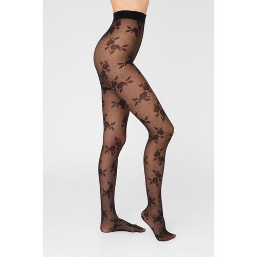 Collants Voile à Roses Taille XS/S - Calzedonia - Modalova