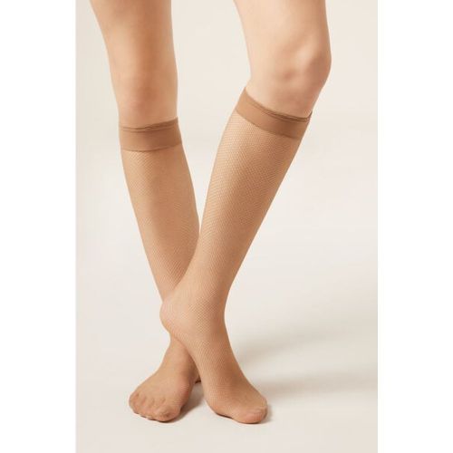 Mi-Bas Résille Fine Taille TAILLE UNIQUE - Calzedonia - Modalova