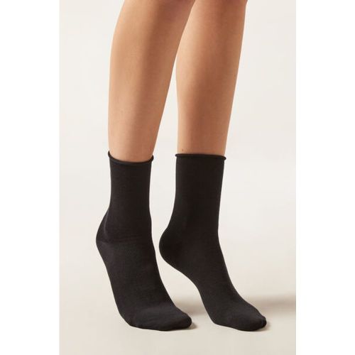Chaussettes Courtes à Bords Francs en Laine et Coton Taille TAILLE UNIQUE - Calzedonia - Modalova