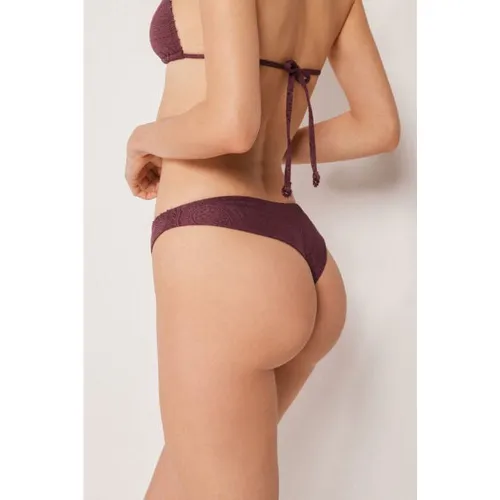 Bas de Maillot de Bain Brésilien Precious Jacquard Taille L - Calzedonia - Modalova