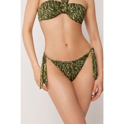 Bas de Maillot de Bain avec Nœuds Natural Tie-Dye Taille S - Calzedonia - Modalova