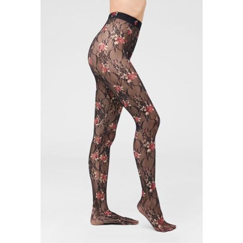 Collant en dentelle à roses Taille M - Calzedonia - Modalova