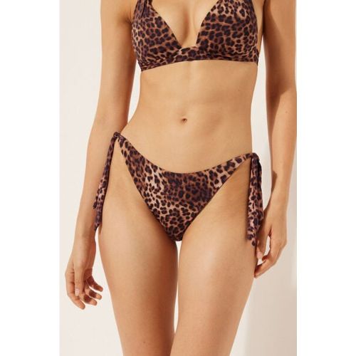 Bas de Maillot à Lanières Brown Animalier Taille M - Calzedonia - Modalova