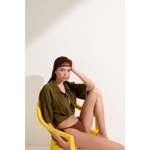 Bas de maillot à lanières Floral Crochet Taille S - Calzedonia - Modalova