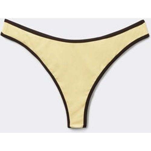 Bas de maillot brésilien Bicolor Piping Taille M - Calzedonia - Modalova