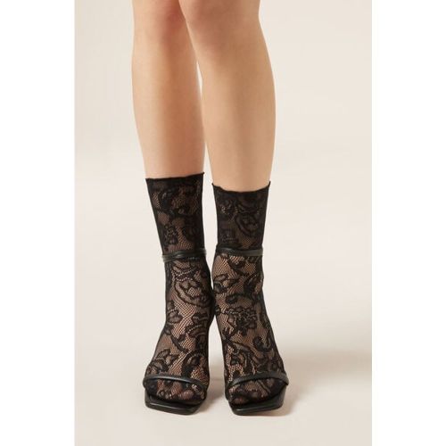 Chaussettes en dentelle à fleurs Taille TAILLE UNIQUE - Calzedonia - Modalova