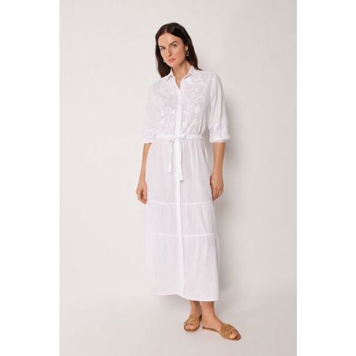 Robe longue brodée Taille M-L - Calzedonia - Modalova