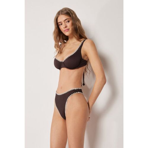 Haut de maillot balconnet Bicolor Embroidery Taille S / 2 - Calzedonia - Modalova
