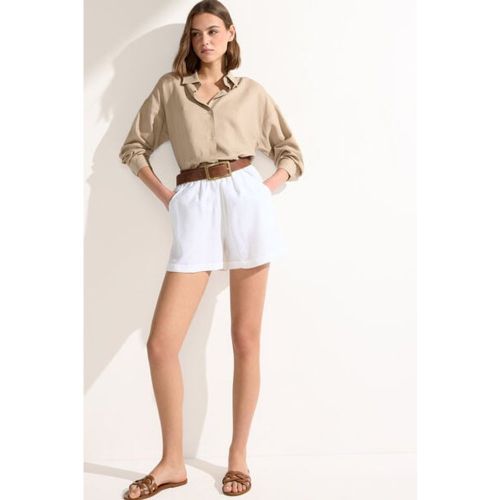 Chemisier court en lin et viscose Taille M - Calzedonia - Modalova
