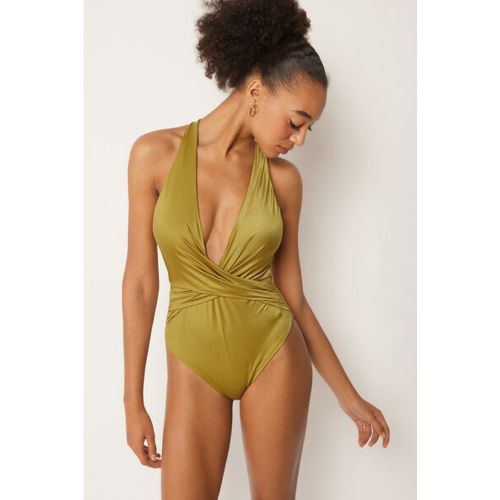 Maillot une Pièce Shiny Satin Taille S - Calzedonia - Modalova
