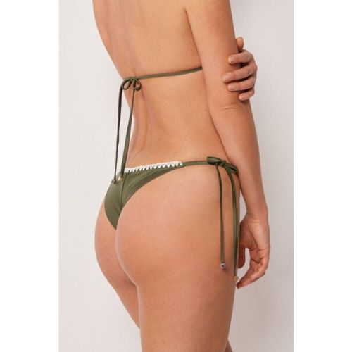 Bas de maillot brésilien à lanières Refined Shine Taille S - Calzedonia - Modalova