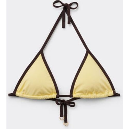 Haut de maillot triangle Bicolor Piping Taille S / 2 - Calzedonia - Modalova