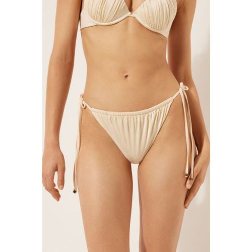 Bas de Maillot à Lanières Shiny Satin Taille L - Calzedonia - Modalova