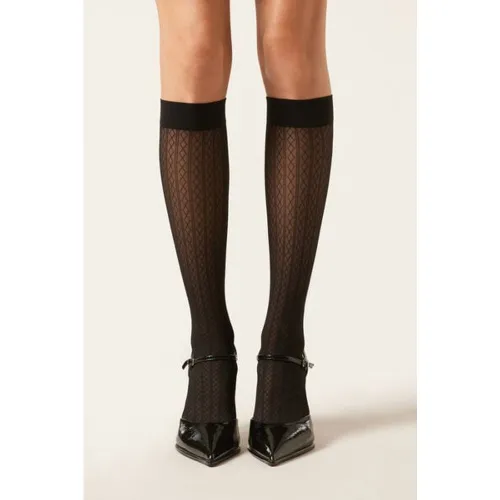 Chaussettes hautes à losanges Taille TAILLE UNIQUE - Calzedonia - Modalova