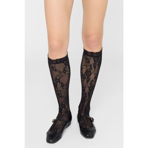 Chaussettes Hautes en Dentelle à Fleurs Taille TAILLE UNIQUE - Calzedonia - Modalova